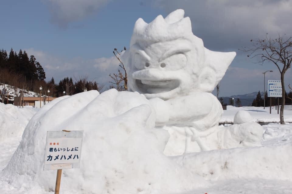 雪像コンテストの様子